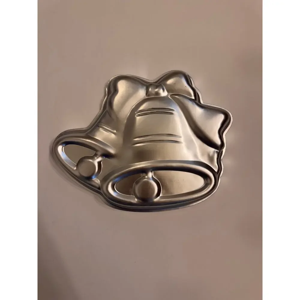 Vintage 1979 Wilton Double Bell Cake Party Pan 14x12x2 w/Liner 1 Hole